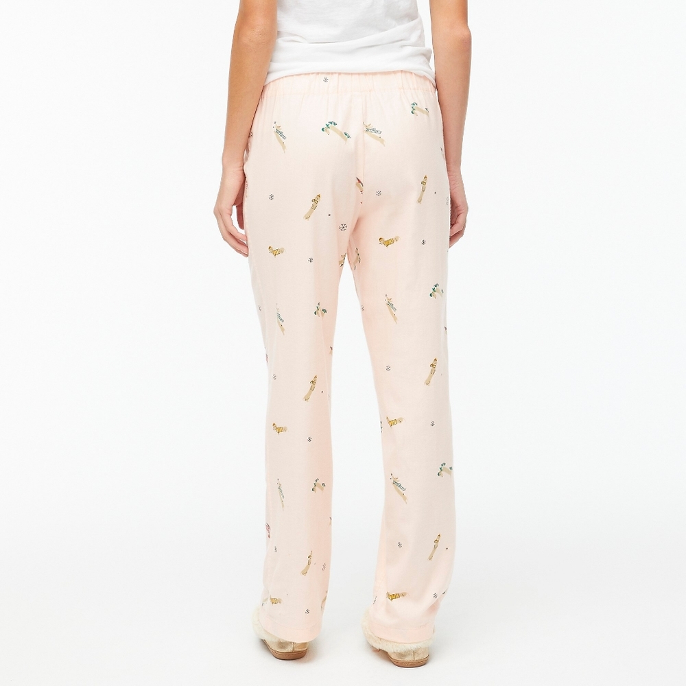 🆕️ J. Crew Women's Flannel Pajama Pants Pink Medium - Picture 2 of 4